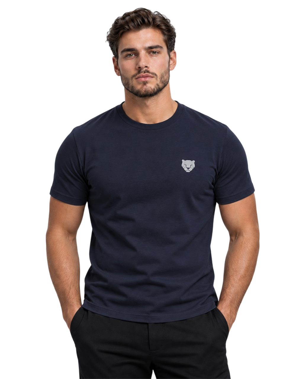the foundation — navy / silver