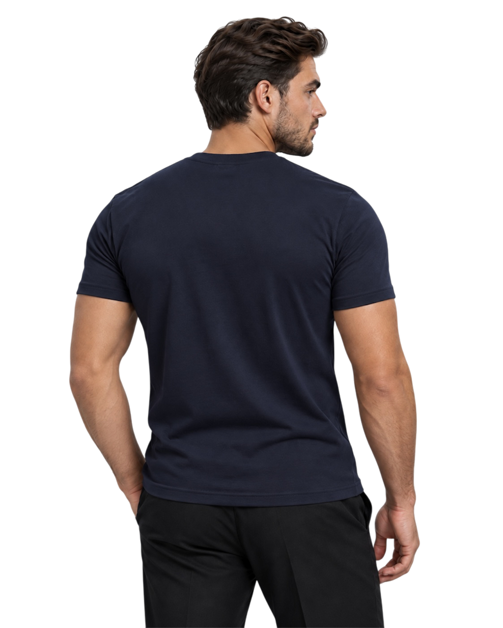 the foundation — navy / silver
